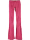 Balenciaga Terry Flared Track Pants In Multicolor