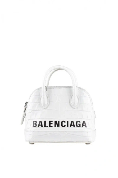 Balenciaga Women Ville Handbag In White