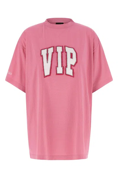 Balenciaga Women 'vip Team' T-shirt In Pink