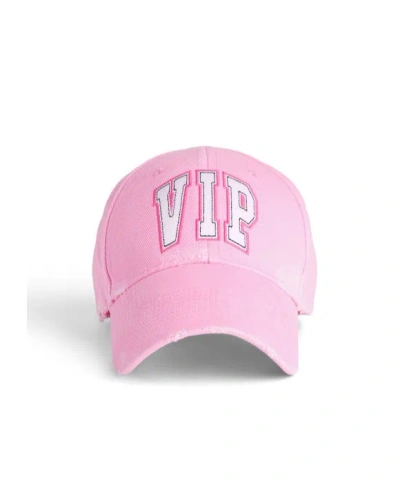 Balenciaga Women's Vip Teamp Logo Cap In Baby Pink