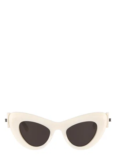 BALENCIAGA WOMEN'S WHITE ACETATE SUNGLASSES