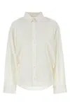 Balenciaga White Poplin Shirt In Neutral