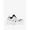 BALENCIAGA BALENCIAGA WOMENS WHITE/BLK TRACK NYLON AND MESH LOW-TOP TRAINERS