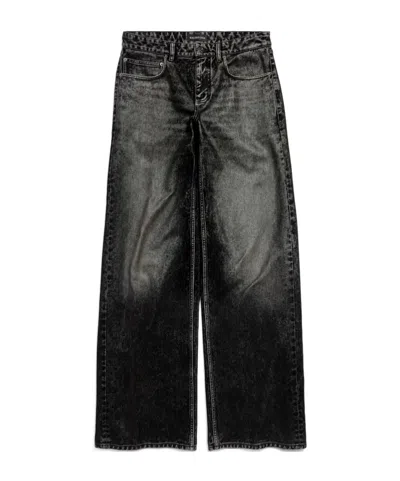 Balenciaga Women's Wide Leg Baggy Pants In Black