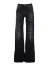 Balenciaga Wide Leg Pants In Black