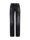 Balenciaga Wide Leg Pants In Black