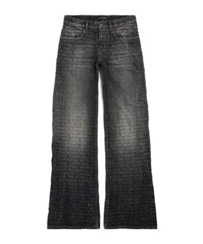 Balenciaga Women's Wide Leg Pants In Black