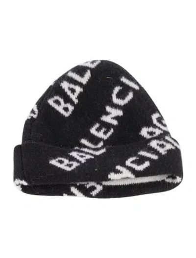 Pre-owned Balenciaga Women's Wool Beanie In Black