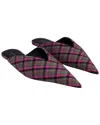 Balenciaga Women's Wool Check Knife Flat Mule (authentic Pre-loved)