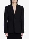 Balenciaga Standard Single-breasted Tailored Blazer In Black In Black