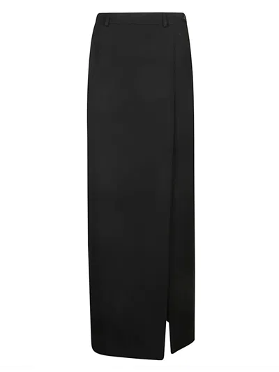 Balenciaga Women Wool Skirt In Black