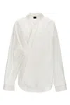 Balenciaga Wrap Shirt In White