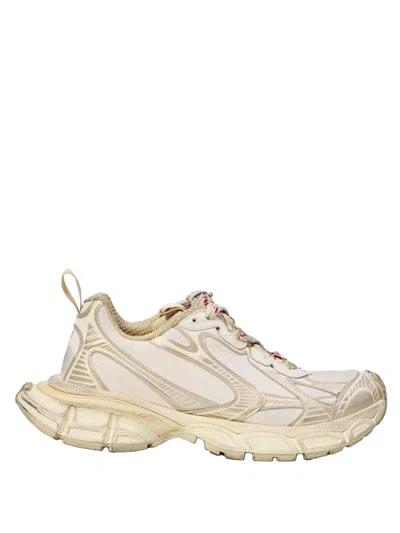 Balenciaga White Natural Glitter Lurex 3xl Sneaker In Multi