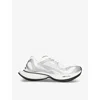 Balenciaga Two-tone Mesh And Fabric Circuit Sneakers In White/comb