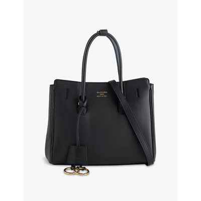 Balenciaga Womens Black Hampton Mini Leather Shoulder Bag