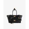 Balenciaga Womens Black Bel Air Carry All Mini Leather Top-handle Bag