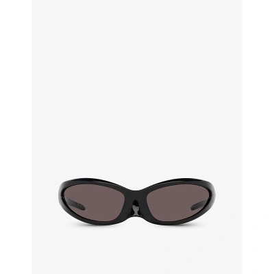 Balenciaga Womens Bb0251s Cat-eye Acetate Sunglasses In Black