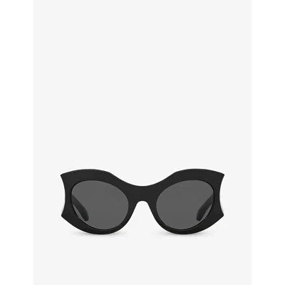 Balenciaga Womens Black Bb0256s Cat-eye Acetate Sunglasses