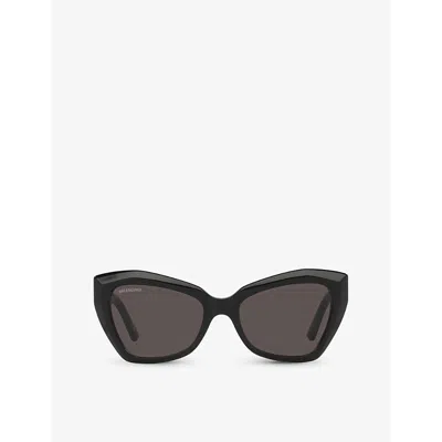 Balenciaga Womens Black Bb0271s Cat-eye Acetate Sunglasses