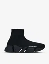Balenciaga Sneakers Speed 2.0 In Maglia Riciclata Da Donna In Nero In Black