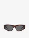 Balenciaga Womens Brown Bb0095s Cat-eye Frame Acetate Sunglasses In Brown