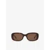 Balenciaga Bb0310sk Square-frame Tortoiseshell Acetate Sunglasses