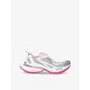 Balenciaga Women's Circuit Trainers  In Grey/white/pink In Grey/p.cmb