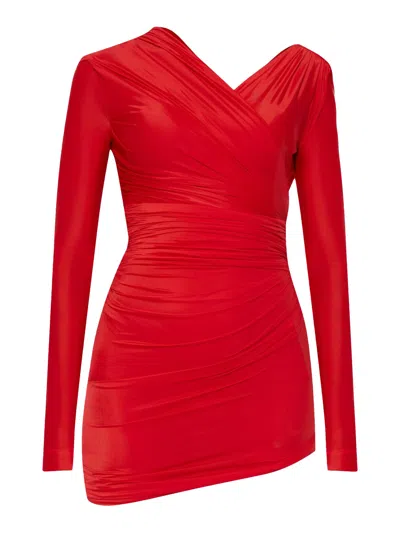 BALENCIAGA WOMEN`S DRESS IN RED