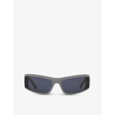 Balenciaga Womens Grey 6e000315 Bb0301s Cat-eye Frame Acetate Sunglasses In Gray