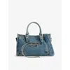 Balenciaga Womens Blue Le City Small Denim Top-handle Bag In Blue