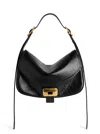 Balenciaga Womens Clicca Medium Shoulder Bag Adjustable In Black