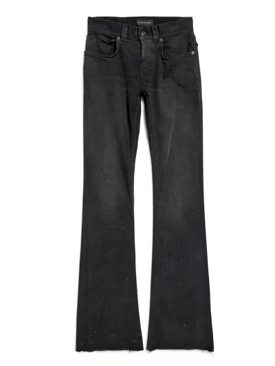 Balenciaga Women`s Slim Fit Bootcut Pants In Black/green/red