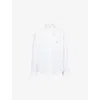Balenciaga Logo-embroidered Poplin Shirt In White