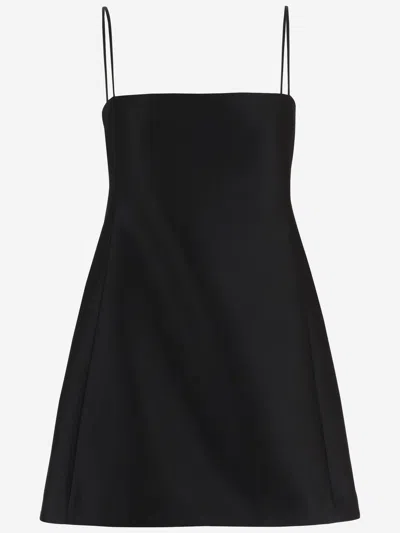 Balenciaga Wool And Silk Dress In Black