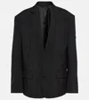 Balenciaga Wool Blazer In Black