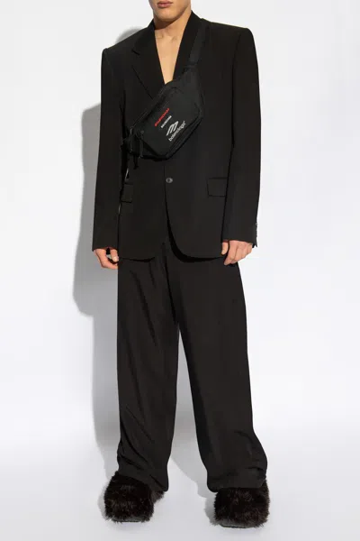Balenciaga Wool Blazer In Black