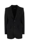Balenciaga Single-breasted Wool Jacket In White