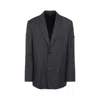 Balenciaga C.p.company Denim Blazer With Double-breasted Design In Black