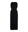 Balenciaga Wool-blend Bustier Maxi Dress In Black