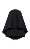 Balenciaga Wool-blend Scuba Mini Dress In Black