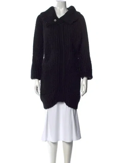 Pre-owned Balenciaga Wool Cowl Neck Sweater In Black
