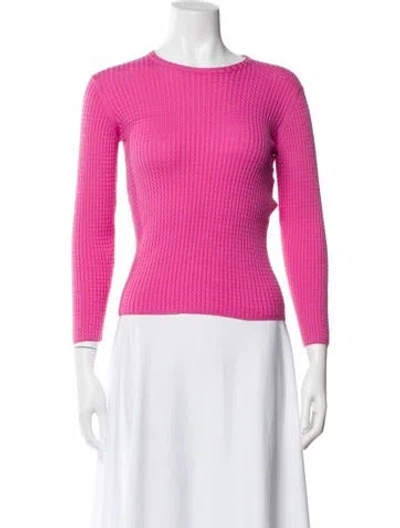 Pre-owned Balenciaga Wool Crew Neck Top W/ Tags In Pink