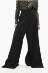 Balenciaga Wool Double Pants With Belt Loops In Black