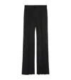 Balenciaga Wool Flared Trousers In Black