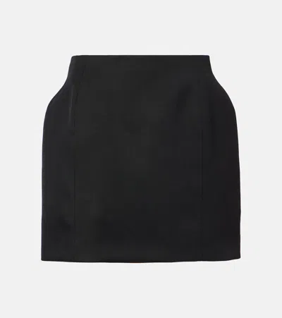 BALENCIAGA WOOL GABARDINE MINISKIRT