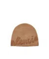 Balenciaga Logo Wool And Cashmere Beanie In Beige
