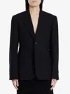 Balenciaga Standard Single-breasted Tailored Blazer In Black In Black