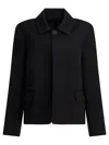 Balenciaga Wool Jacket With Collared Neck And Flap Pockets In Multi