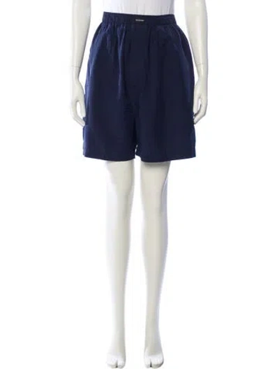 Pre-owned Balenciaga Wool Knee-length Shorts In Blue