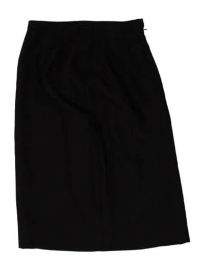 Pre-owned Balenciaga Wool Knee-length Skirt In Black
